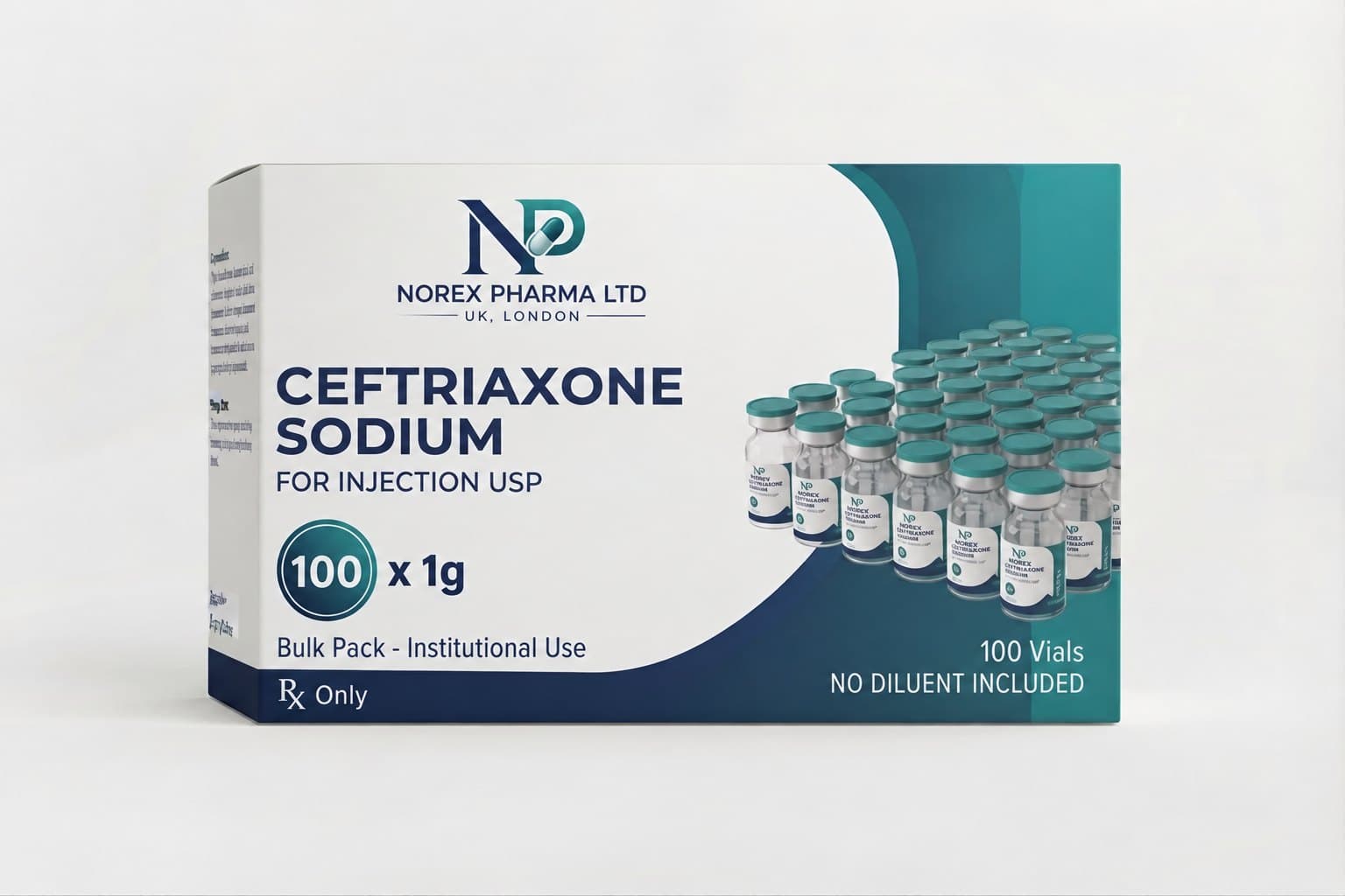 Ceftriaxone Sodium for Injection USP pack